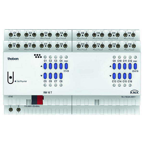 Theben Schaltaktor/Jalousieaktor FIX2 Modul, KNX RM 16 T KNX